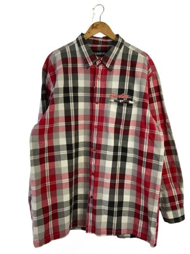 商品画像：HARC BUCHANAN長袖シャツ/XXL/コットン/RED/チェック 1