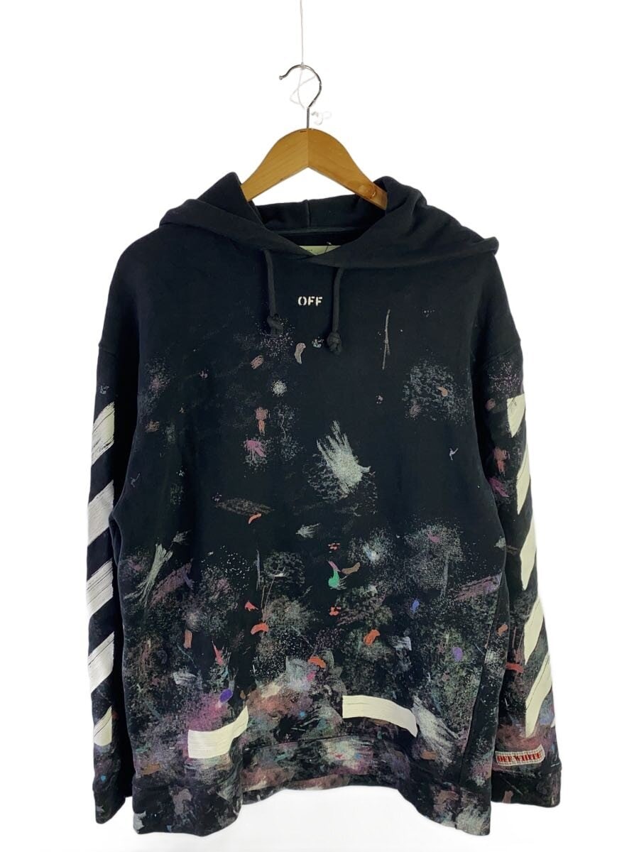 OFF-WHITE / 17AW/Diag Galaxy Over Hoodie/XS/コットン/BLK/OMBB009F17619030