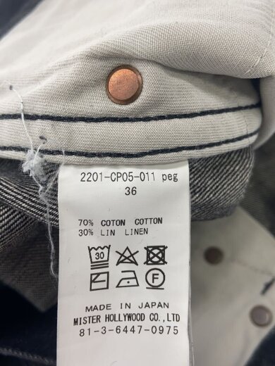 商品画像：ボトム//36/デニム/BLK/無地/2201-CP05-011 4