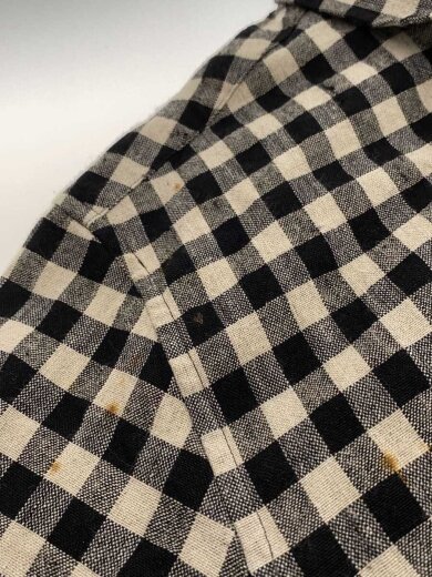 商品画像：長袖シャツ/38/リネン/WHT/ギンガムCK/111-sh04 6