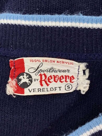 商品画像：REVERE/カーディガン(薄手)/S/アクリル/NVY/無地 3