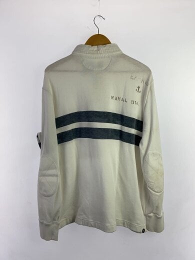 商品画像：90s/長袖ハーフジップラガーシャツ/XL/コットン/WHT/プリント/Rロゴ/チンスト 2