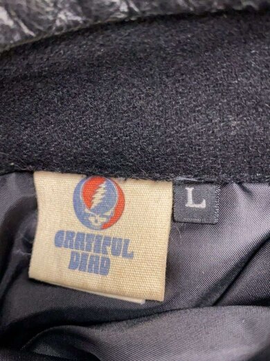 商品画像：スカル/ボルトスタッズ/スタジャン/L/ウール/BLK 3