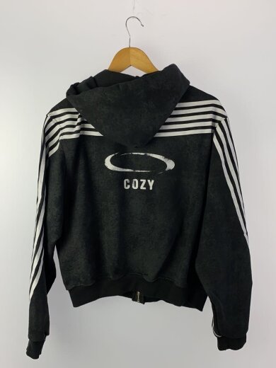 商品画像：cozy worldwide/ジップパーカー/L/コットン/BLK/総柄 2