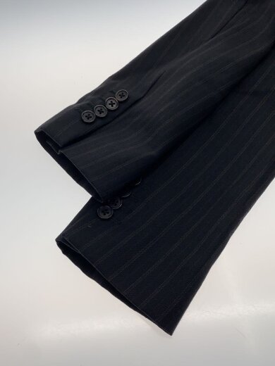 商品画像：テーラードジャケット/M/ウール/BLK/ストライプ/5AJ-0342 5