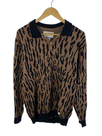 商品画像：ニット・セーター(薄手)/M/コットン/BRW/総柄 1