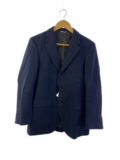 商品画像：FOX BROTHERS/テーラードジャケット/38/ウール/NVY/ヘリンボーン 1