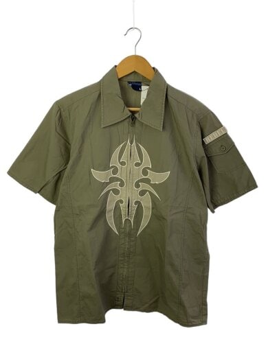 商品画像：fihbone/半袖シャツ/L/コットン/KHK/無地 1