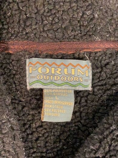 商品画像：forum/フリースジャケット/L/ポリエステル/BLK/無地 3