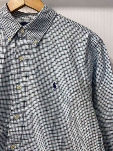 商品画像：長袖シャツ/L/コットン/BLU/チェック 5