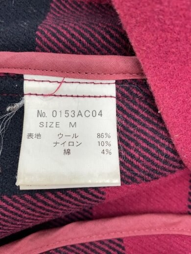 商品画像：～00s/ダブルライダースジャケット/M/ウール/PNK/無地/0153AC04 4