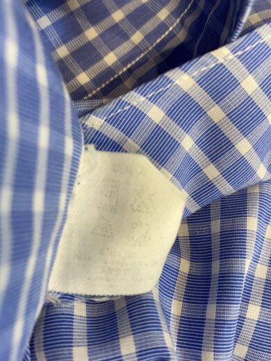 商品画像：長袖シャツ/15.5/コットン/BLU/ギンガムCK 4