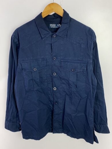 商品画像：長袖シャツ/M/アンゴラ/NVY/無地// 1