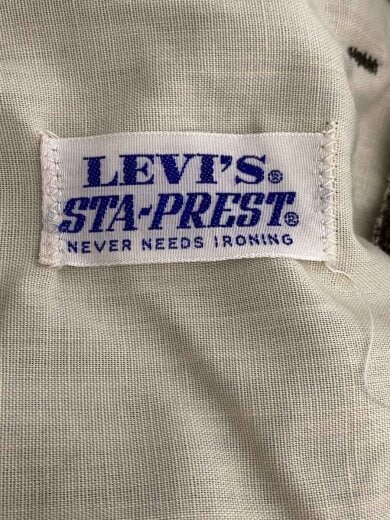 商品画像：60-70s/VT/BIGE/実寸W37/ポリエステル/カーキ/スタプレ/スレ有/黒タブ 4