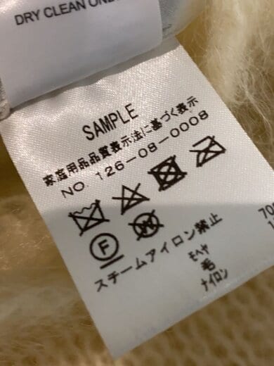 商品画像：ニット・セーター(薄手)/40/モヘア/WHT/無地 5