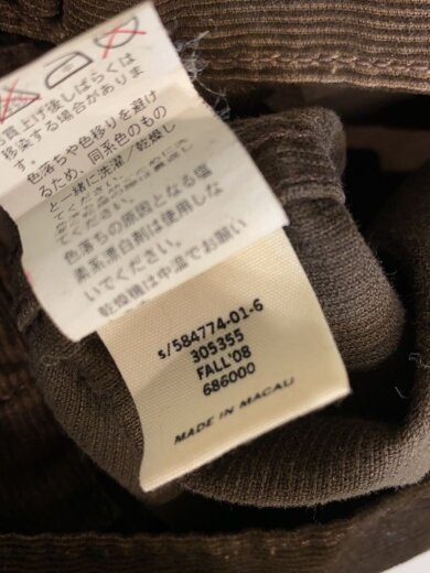 商品画像：ジャケット/S/コーデュロイ/BRW/無地 5