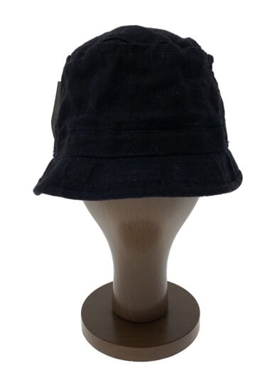 商品画像：ハット/L/リネン/BLK/無地/メンズ 1