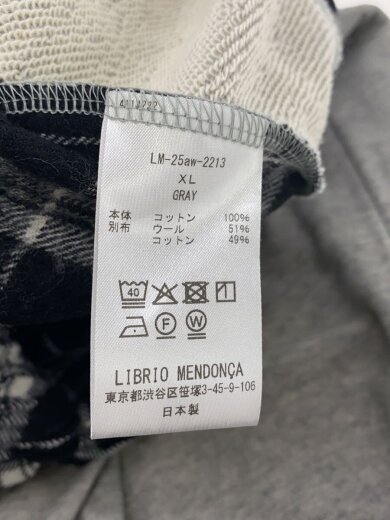 商品画像：LIBRIO MENDOCA/ボトム/XL/コットン/BLK/チェック/LM-25AW-2213 5