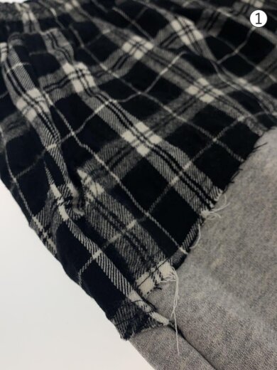 商品画像：LIBRIO MENDOCA/ボトム/XL/コットン/BLK/チェック/LM-25AW-2213 6