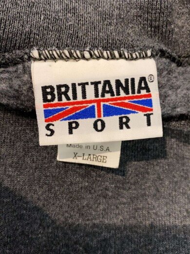 商品画像：BRITTANIA/USA製/前V/スウェット/XL/コットン/GRY/無地 3