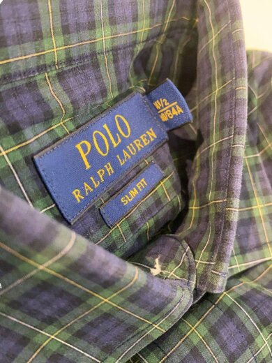 商品画像：長袖シャツ/14.5/コットン/GRN/チェック/712650722001 3