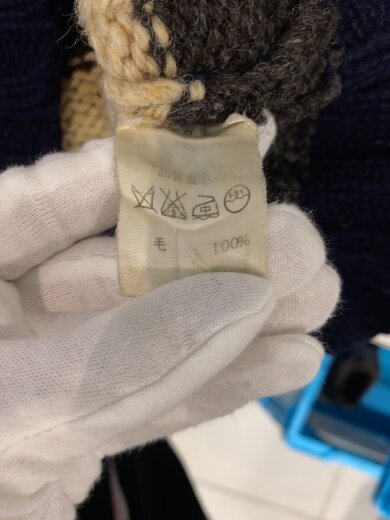 商品画像：SHETLANDER/ニット・セーター(厚手)/--/ウール/BEG/ボーダー 4