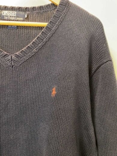 商品画像：ニット・セーター(厚手)/L/コットン/NVY 5