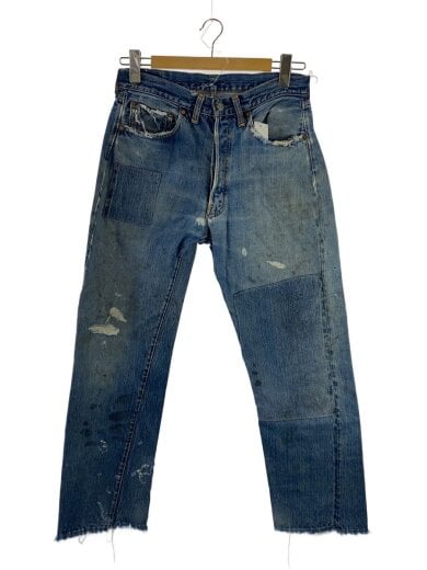 商品画像：60-70s/VT/501/BIGE/実寸W30/デニム/インディゴ/リペア多/ダメージ多 1