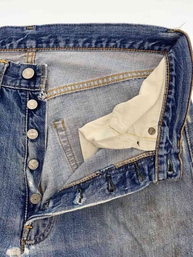 商品画像：60-70s/VT/501/BIGE/実寸W30/デニム/インディゴ/リペア多/ダメージ多 3