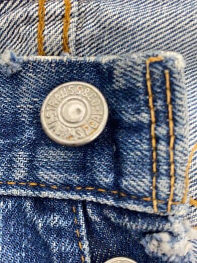 商品画像：60-70s/VT/501/BIGE/実寸W30/デニム/インディゴ/リペア多/ダメージ多 4