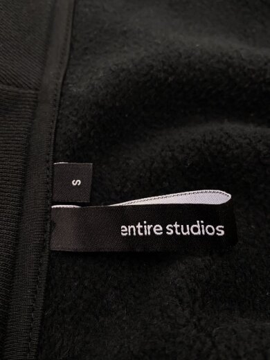 商品画像：ジップパーカー/S/コットン/BLK/無地/ES2106SOS 3