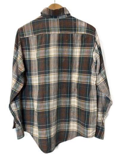 商品画像：長袖シャツ/--/コットン/GRN/チェック 2