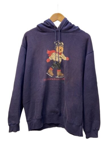 商品画像：90s/ポロベア/スキー/パーカー/M/コットン/NVY// 1