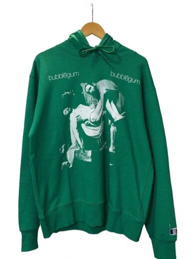 商品画像：パーカー/L/コットン/GRN/無地 1