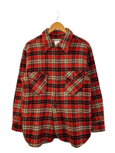 商品画像：USA製/ジャケット/M/ウール/RED/チェック 1