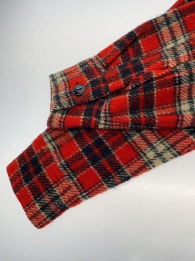 商品画像：USA製/ジャケット/M/ウール/RED/チェック 4