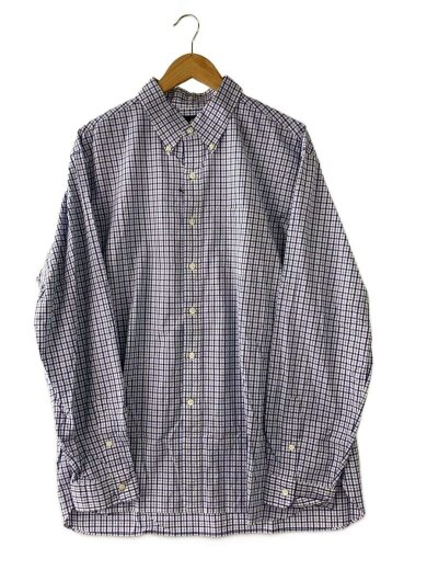商品画像：STRETCH POPLIN/長袖シャツ/XXL/コットン/WHT/チェック// 1