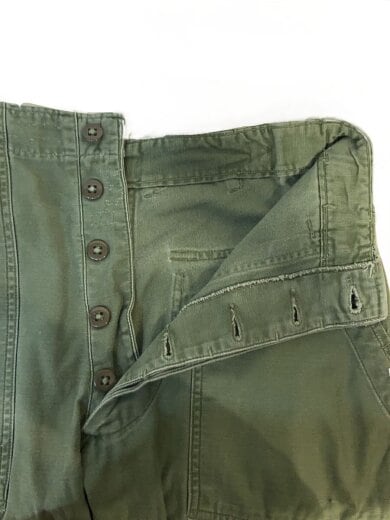 商品画像：60s/VT/US/ARMY/ベイカー/サイドアジャスター/平ボタン/実寸W29/コットン/カーキ/パン 3