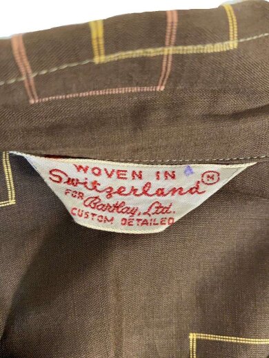 商品画像：60s/WOVEN IN Switzerland/オープンカラーシャツ/アトミック/M/BRW// 3