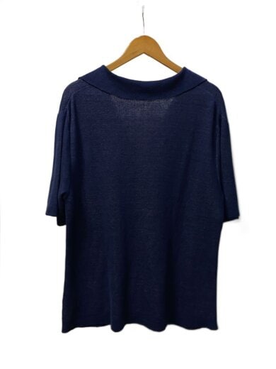 商品画像：Few Hard Men/スキッパーニットポロシャツ/M/リネン/NVY/総柄// 2