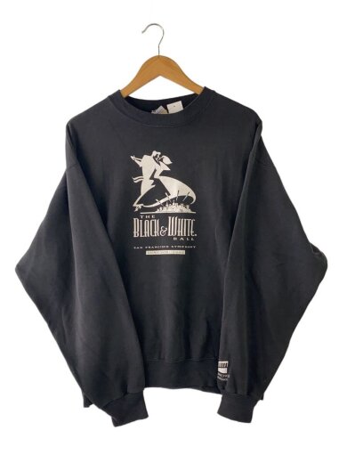 商品画像：90s/BLACK&WHITE/スウェット/XL/コットン/BLK// 1