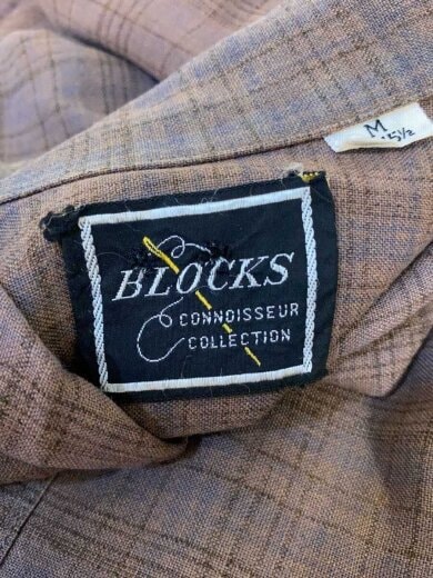 商品画像：60s/VT/BLOCKS/オープンカラーシャツ/M/BRW 3