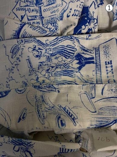 商品画像：半袖シャツ/--/--/BLU/総柄 5