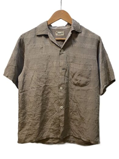 商品画像：HAMPTON/60S～/半袖シャツ/S/--/BRW/無地/ボタン欠損/ホツレ有// 1