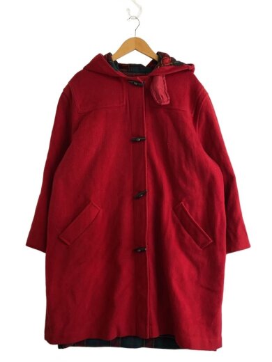 商品画像：80s/ダッフルコート/--/ウール/RED/USA製/裏地タータン// 1