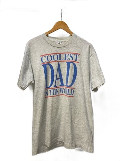 商品画像：90s/USA製/COOLEST DAD IN THE WORLD/USA製/Tシャツ/XL/コットン/GRY 1