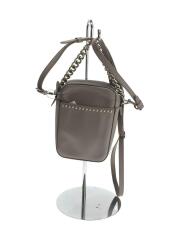 ショルダーバッグ/レザー/無地