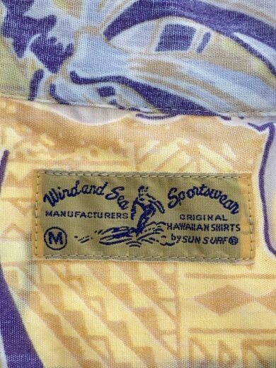 商品画像：アロハシャツ/M/コットン/YLW/総柄 3