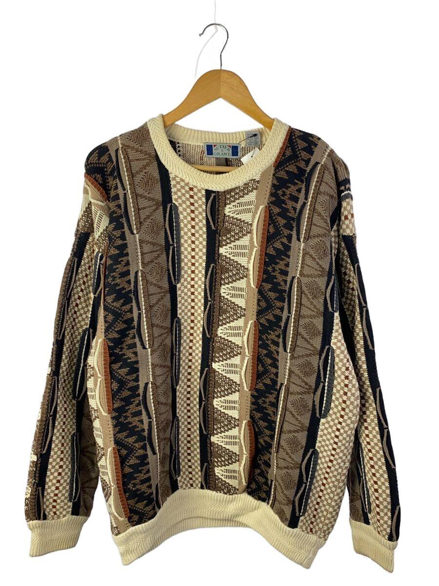 SUTTER&GRANT / ニット・セーター(薄手)/L/コットン/マルチカラー/総柄