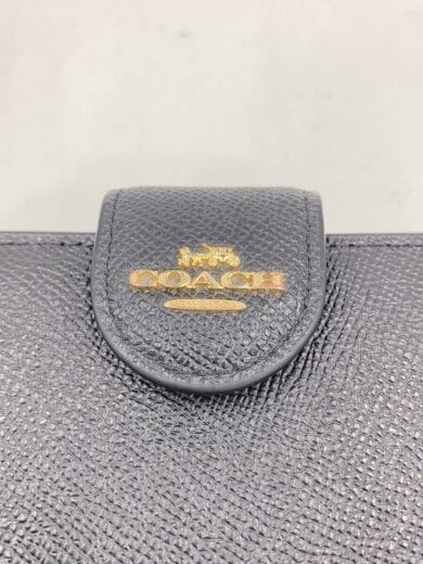 商品画像：2つ折り財布/--/BLK/無地/レディース 3